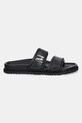 MSGM klapki skórzane 3841MDS455.974.99 czarny SS25