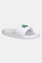 Παντόφλες Lacoste SERVE SLIDE 1.0 ίσια πλατφόρμα λευκό 49CFA0022