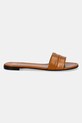 Kožené šľapky Giuseppe Zanotti Baddy E500060.004 hnedá SS25