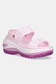 Šľapky Crocs Classic Mega Crush Sandal platforma ružová 207989.5BX