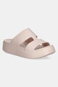 Παντόφλες Crocs Getaway Platform H - Strap ίσια πλατφόρμα μπεζ 209409.6UR
