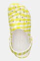 Crocs papuci Classic Gingham Clog galben 211006.78R