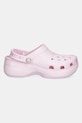 Crocs papuci Classic Platform Pearl Clog 211231.6ZW roz SS25