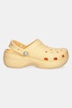 Crocs papuci Classic Platform Pearl Clog 211231.78Z portocaliu SS25