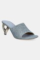 JW Anderson papuci Chain Heel Open Mule piele albastru SN0104.LA0238.800
