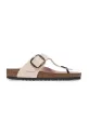 Birkenstock slapi de piele Gizeh Big Buckle piele roz 1029484