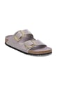 Birkenstock klapki skórzane Arizona Hammered Buckle 1029762 fioletowy SS25