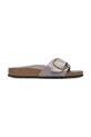 Birkenstock klapki skórzane Madrid Hammered Big Buckle pozostałe fioletowy 1029843
