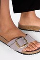 Δερμάτινες παντόφλες Birkenstock Madrid Hammered Big Buckle 1029843