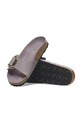 Birkenstock klapki skórzane Madrid Hammered Big Buckle 1029843