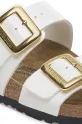 Obuwie Birkenstock klapki Sydney Patent Cushion Buckle 1029452 biały
