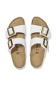 Birkenstock papuci Sydney Patent Cushion Buckle 1029438 alb