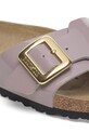 Boty Pantofle Birkenstock Catalina Patent Cushion Buckle 1029389 fialová