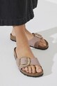Nubukové pantofle Birkenstock Madrid Big Buckle 1024016