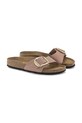 Nubukové pantofle Birkenstock Madrid Big Buckle růžová 1024016