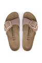 Nubukové pantofle Birkenstock Madrid Big Buckle 1024016 růžová