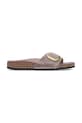 Kožené pantofle Birkenstock Madrid Big Buckle lakovaná kůže fialová 1029300