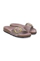 Birkenstock papuci de piele Madrid Big Buckle violet 1029300