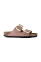 Birkenstock klapki nubukowe Arizona Big Buckle pozostałe różowy 1023963