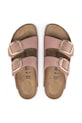Birkenstock klapki nubukowe Arizona Big Buckle 1023963 różowy