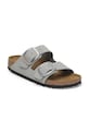 Nubukové šľapky Birkenstock Arizona Big Buckle 1029311 sivá SS25