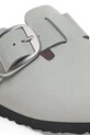 Boty Nubukové pantofle Birkenstock Boston Big Buckle 1029303 šedá