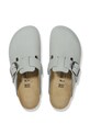 Nubukové šľapky Birkenstock Boston Big Buckle 1029303 sivá
