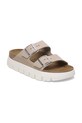 Παντόφλες σουέτ Birkenstock Birkenstock x Papillio Arizona Chunky 1029117 ροζ SS25