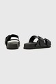 Încălțăminte AllSaints slapi de piele Sian Sandal W034FC.BLK negru