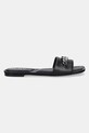 Dkny slapi de piele Dania K1544758.BLK negru SS25