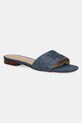 Lauren Ralph Lauren klapki Everley Sld tekstylny niebieski 802966836001.400