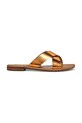 Geox papuci de piele D SOZY S piele aur D55LXH.000KY.C2008