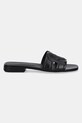 Furla slapi de piele Summer Mule YJ34SUM.X30000.O6000 negru SS25