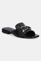 Furla slapi de piele Nuvola Mule piele negru YJ36FNU.X30000.O6000
