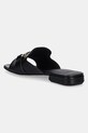 Încălțăminte Furla slapi de piele Nuvola Mule YJ36FNU.X30000.O6000 negru