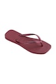 Obuwie Havaianas japonki SLIM SQUARE LOGO 4148257.9339 bordowy