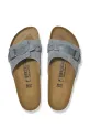 Kožené šľapky Birkenstock Oita Braided 1029121 sivá