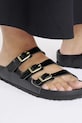 Birkenstock klapki skórzane Florida D-Buckle Exq 1029385