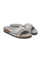 Шкіряні шльопанці Birkenstock Oita сірий 1029312