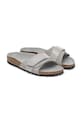 Birkenstock klapki skórzane Oita szary 1029312