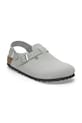 Nubukové šľapky Birkenstock Tokio 1029429 sivá SS25
