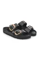 Usnjeni natikači Birkenstock Arizona Exq Big Buckle črna 1027840