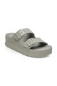 Birkenstock șlapi de piele Arizona Flex Platform Birkenstock x Papillio 1026913 gri SS25