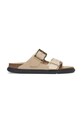 Kožené šľapky Birkenstock Arizona Droplet Buckle lakovaná koža béžová 1029386