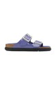 Birkenstock papuci de piele Arizona Droplet Buckle plat violet 1029400