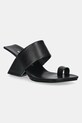 Kožne natikače United Nude Loop Toe Hi sintetički crna 1072201162