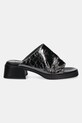 Kožené šľapky Miista Zooey E8.3874 strieborná SS25