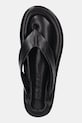 By Far șlapi de piele negru 23SSDASBLNAP