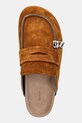 JW Anderson papuci din piele Biker Loafer maro LF0071.LA0240.640