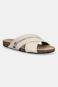 JW Anderson klapki skórzane Biker Loafer płaski beżowy SN0107.LA0268.002